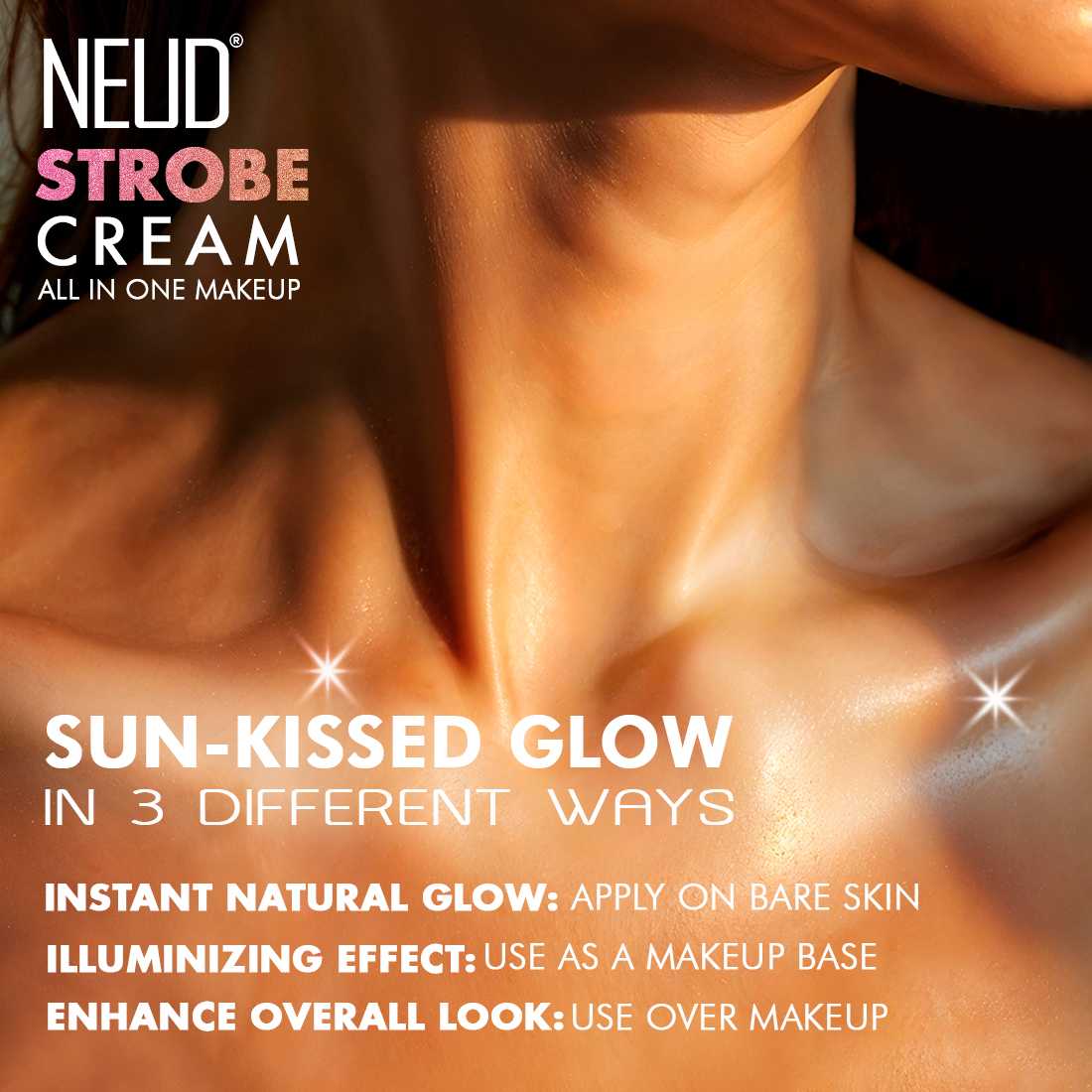 Strobe Cream Rose Gold For Glowing Skin With Hyaluronic Acid & Cocoa Butter