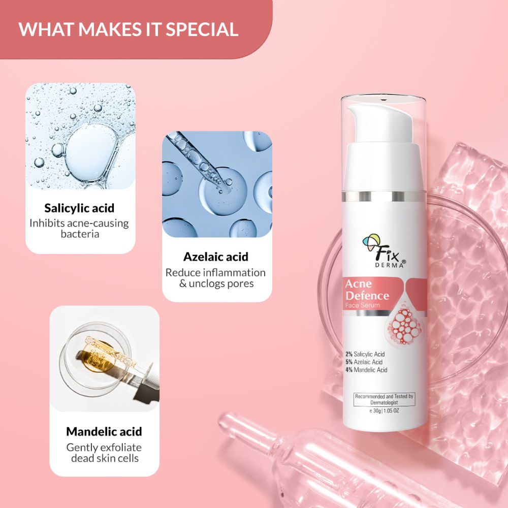 Acne Defence Face Serum with 2% Salicylic Acid for Anti Acne & Spot Treatment