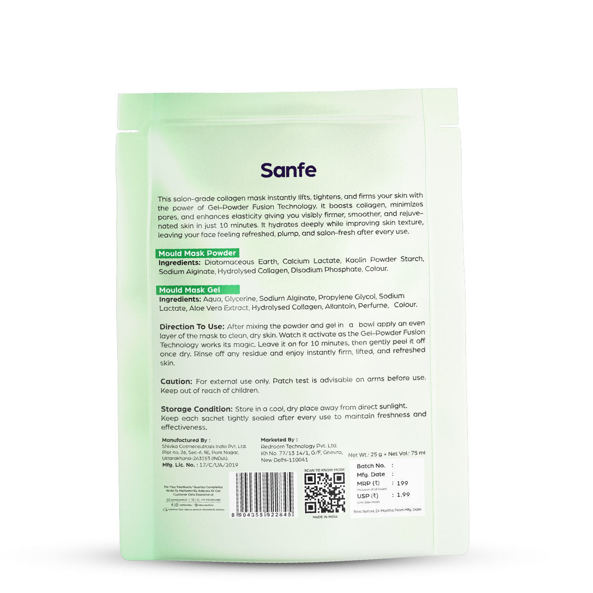 Salon Grade Skintight Collagen Peel Off Mask