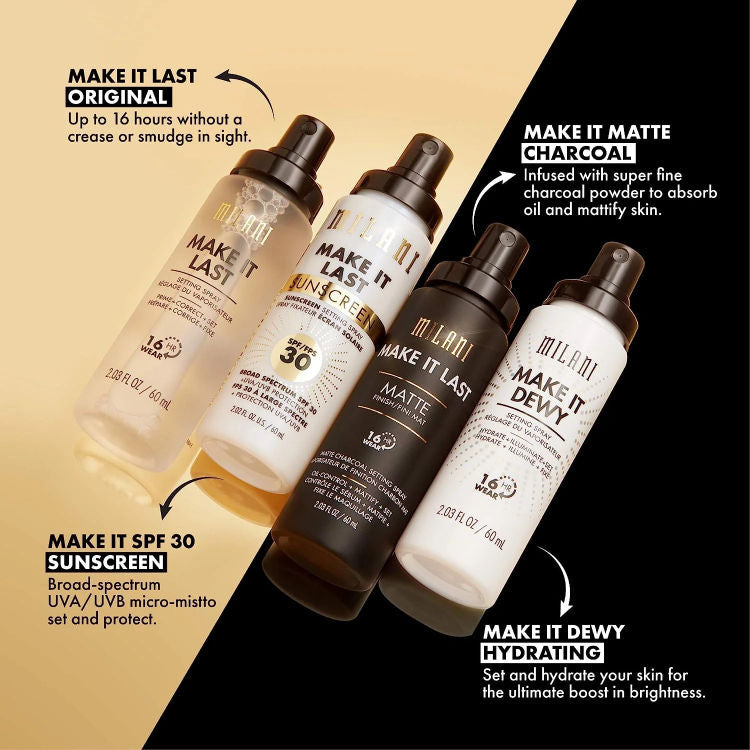 Make It Last Matte Finish Setting Spray - Charcoal