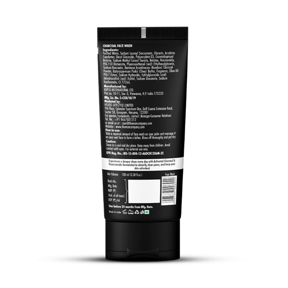 Activated Charcoal Face Wash for Purifying Skin & Removes Excess Oil
