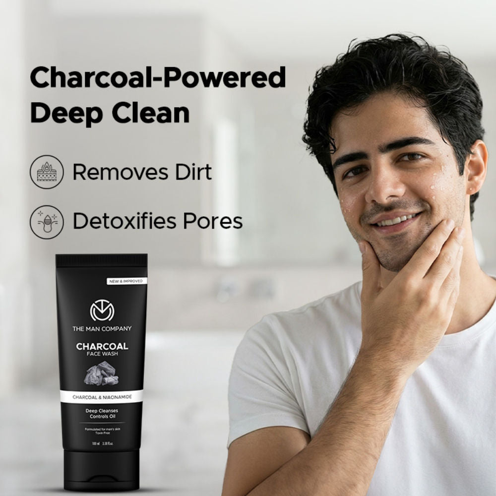 Activated Charcoal Face Wash for Purifying Skin & Removes Excess Oil