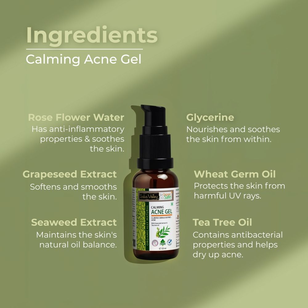 Acne Gel Seaweed & Tea Tree Anti Acne, Oil Control & Soothing
