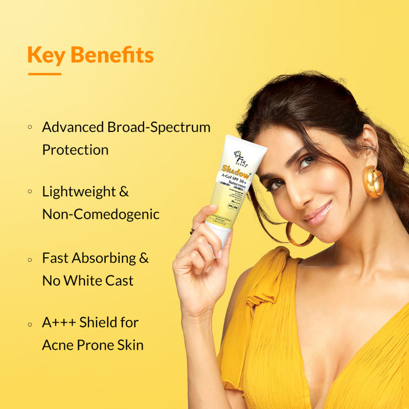 Shadow A-Gel SPF 50+ Sunscreen PA+++ For Oily & Acne-Prone Skin UVA & UVB Protection