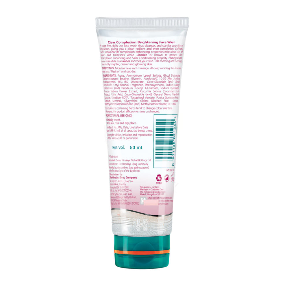 Clear Complexion Brightening Face Wash With Licorice & Saffron