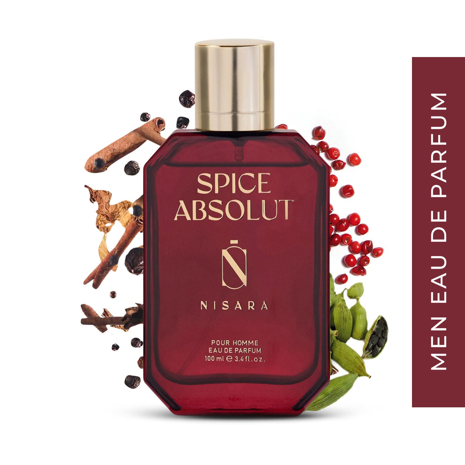 Spice Absolut - Perfume For Men,Eau De Parfum,Long Lasting Spicy Woody Fragrance
