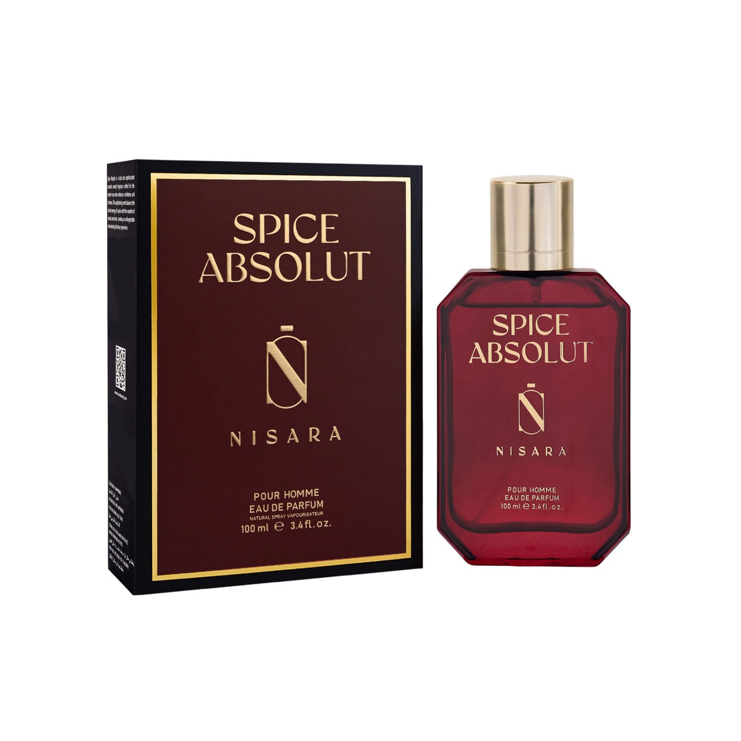 Spice Absolut - Perfume For Men,Eau De Parfum,Long Lasting Spicy Woody Fragrance
