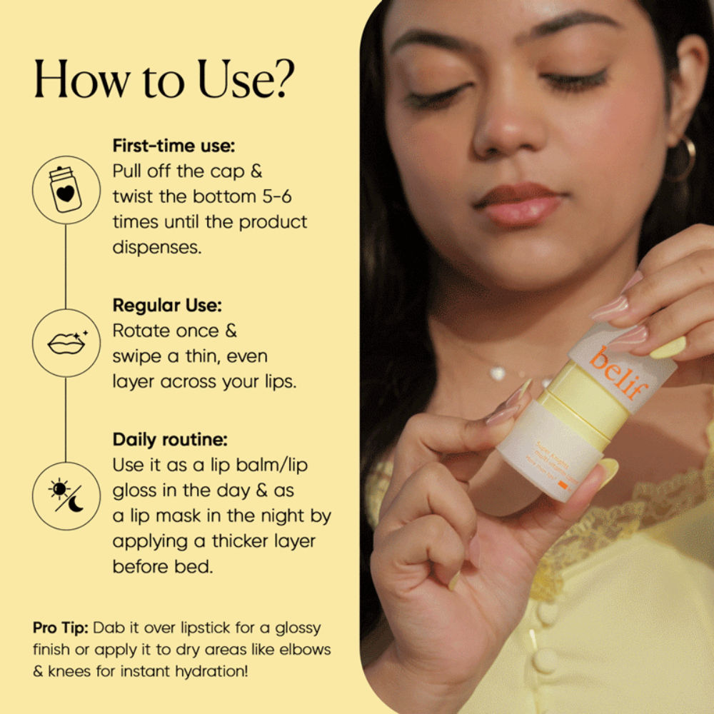 Superknight Multi Vitamin Lipcerin-Korean Lip Mask, Scrub & Glowy Balm with Ceramide & Peptide
