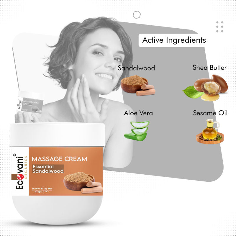 Essential Sandalwood Massage Cream