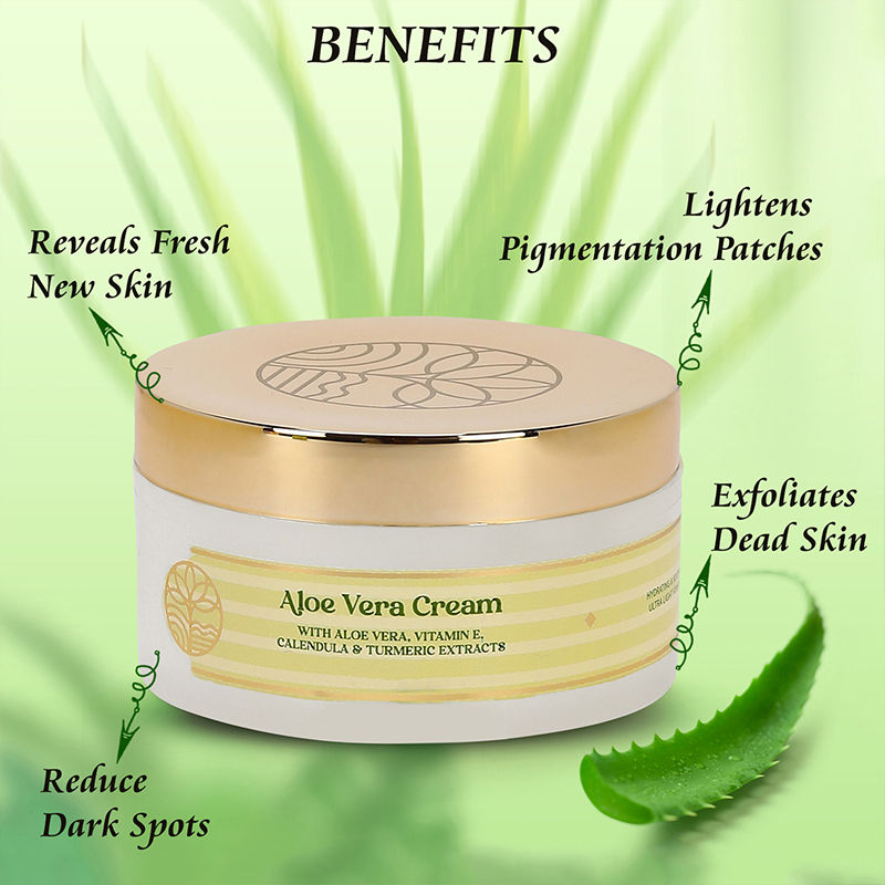 Aloe Vera Cream - For Daily Use, Hydrated Dewy Skin