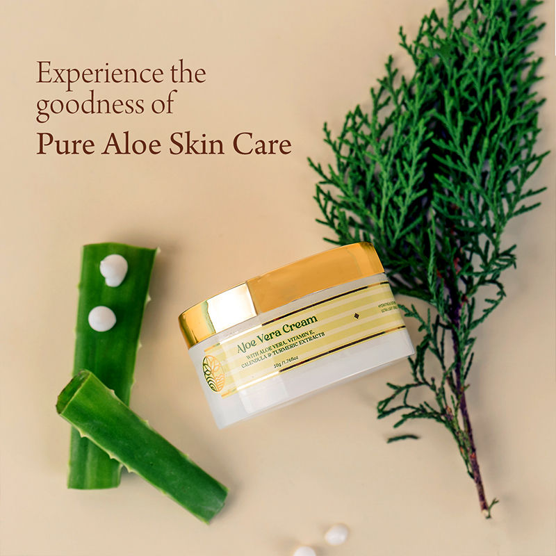 Aloe Vera Cream - For Daily Use, Hydrated Dewy Skin