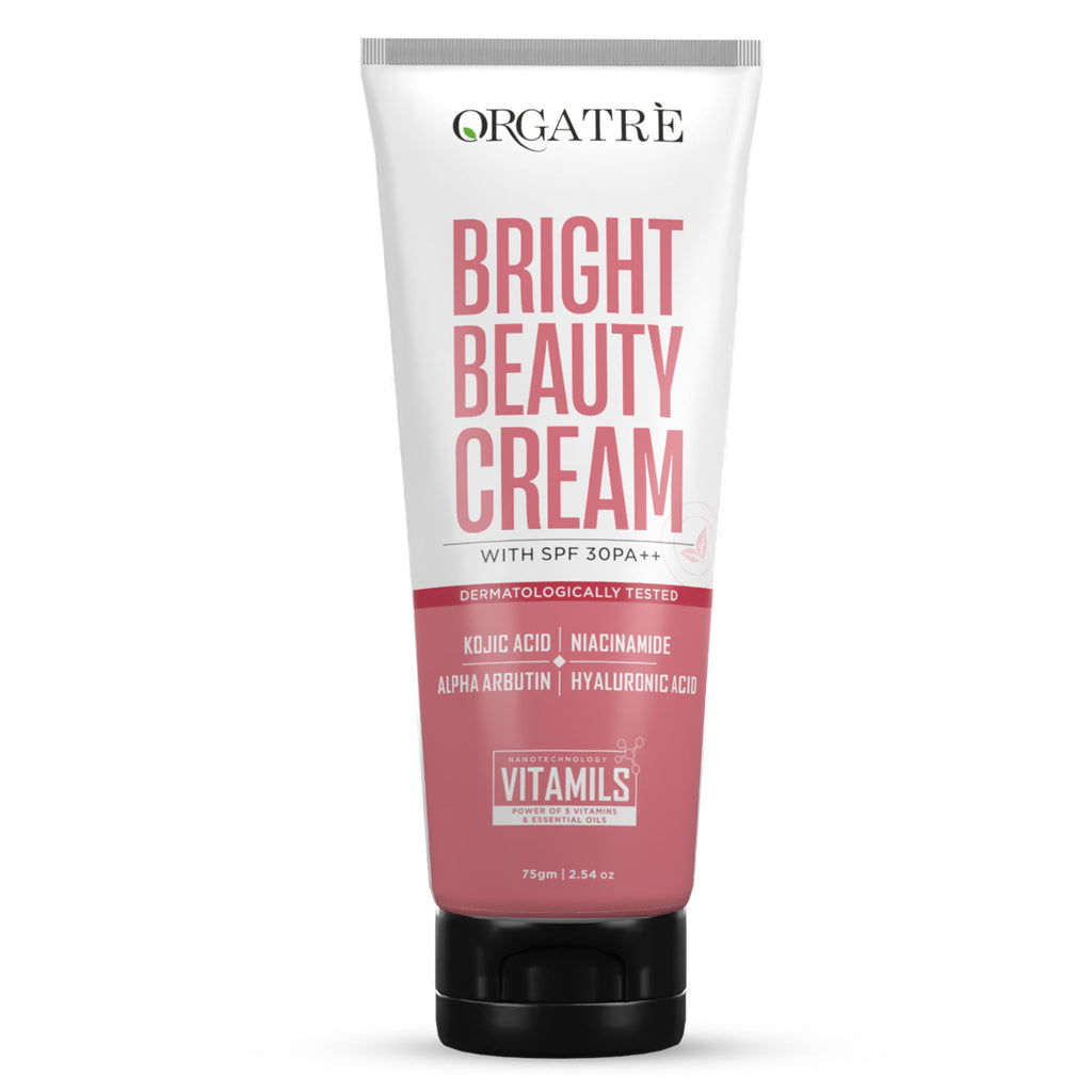 Bright Beauty Cream with Kojic Acid, Niacinamide & Hyaluronic Acid- Glowing Skin
