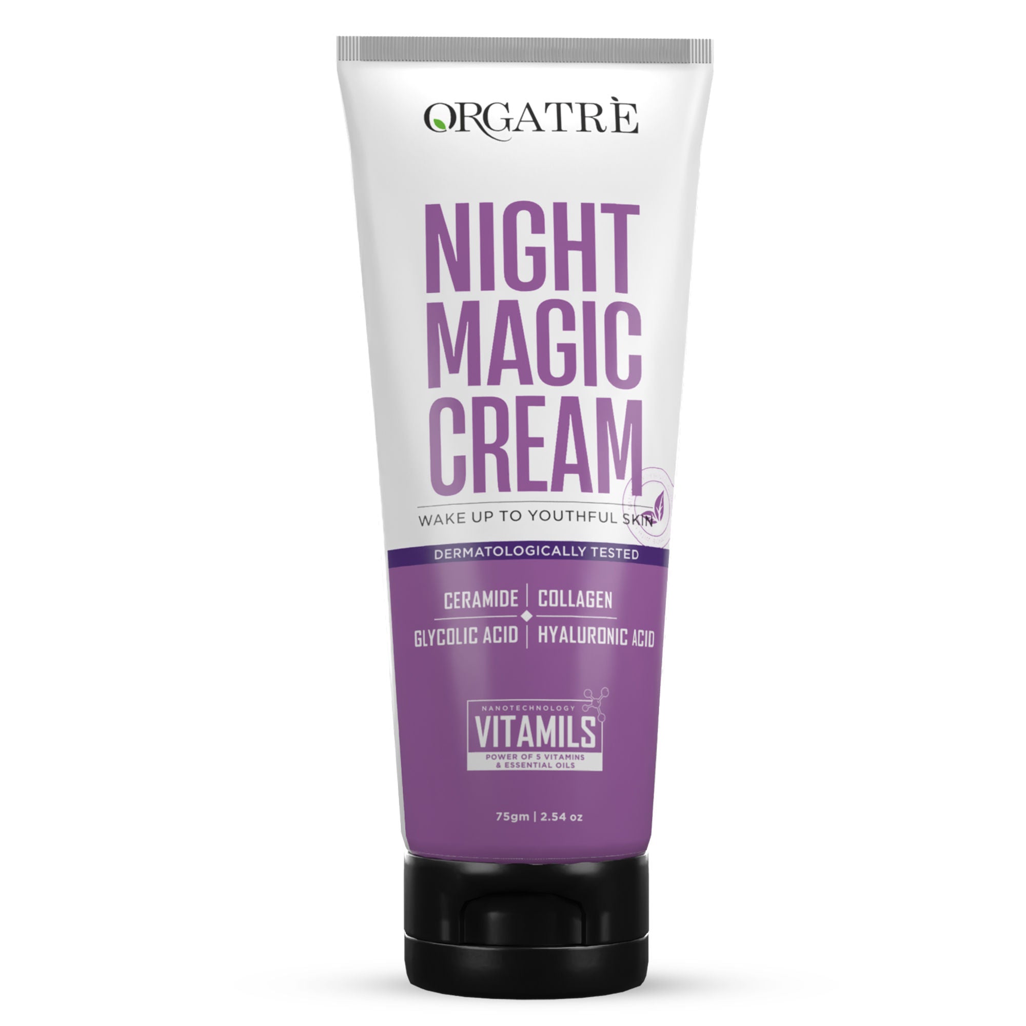 Reduces Wrinkles & Fine Lines, Anti-Aging Night Cream with Ceramide, Collagen