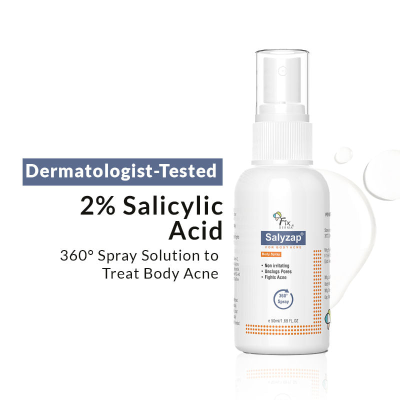 2% Salicylic Acid Salyzap Body Acne Spray