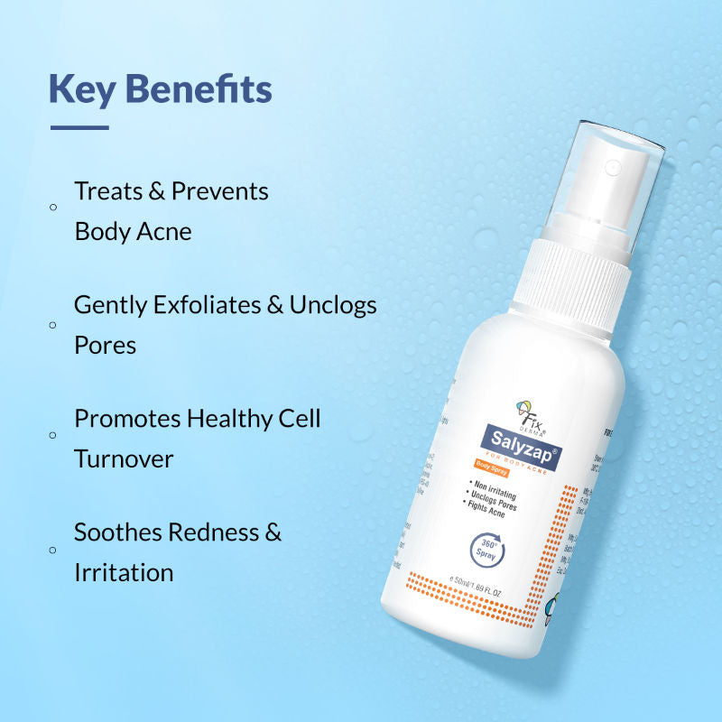 2% Salicylic Acid Salyzap Body Acne Spray
