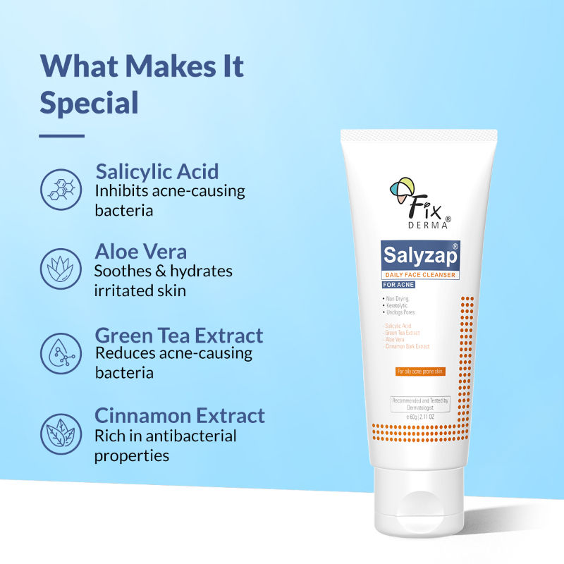 Salyzap 2% Salicylic Acid Face Wash for Oily Skin, Sulphate Free