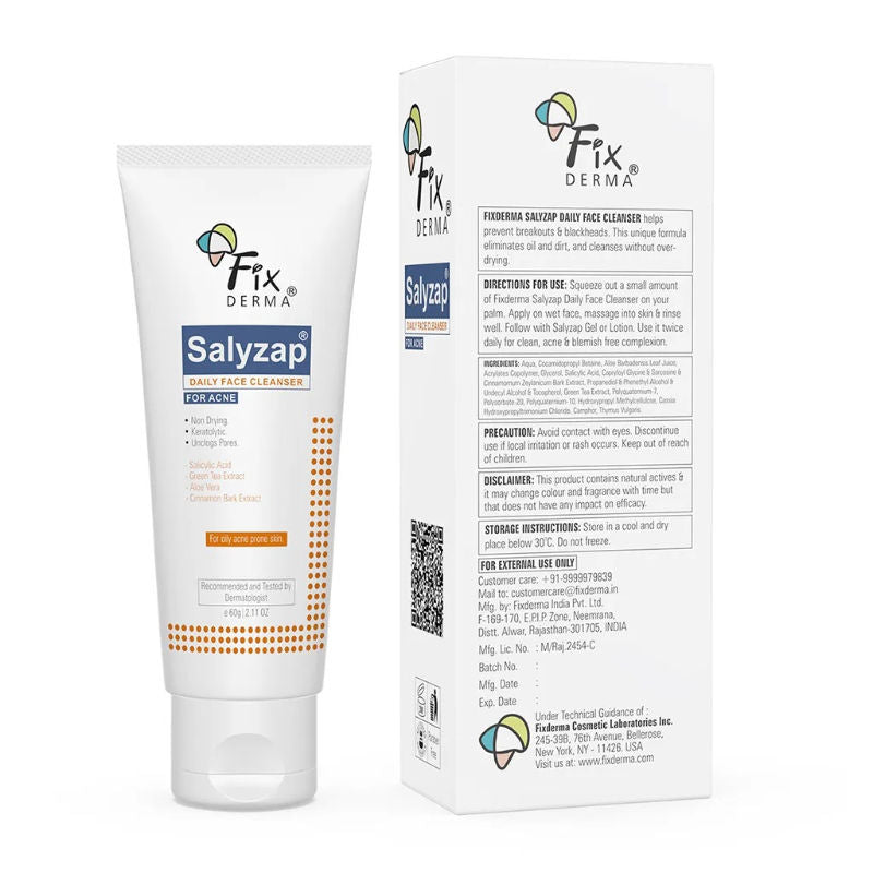 Salyzap 2% Salicylic Acid Face Wash for Oily Skin, Sulphate Free