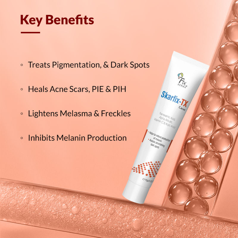 Tranexamic Acid + 2%Kojic Acid + 1%Arbutin SKARFIX TX Face Cream For Pigmentation