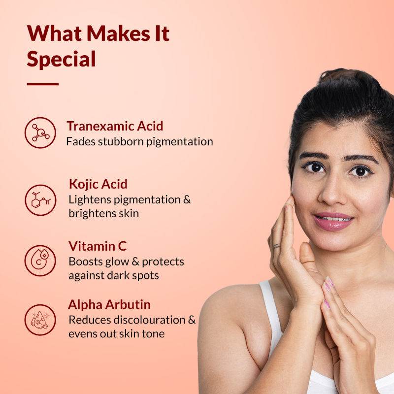 Tranexamic Acid + 2%Kojic Acid + 1%Arbutin SKARFIX TX Face Cream For Pigmentation