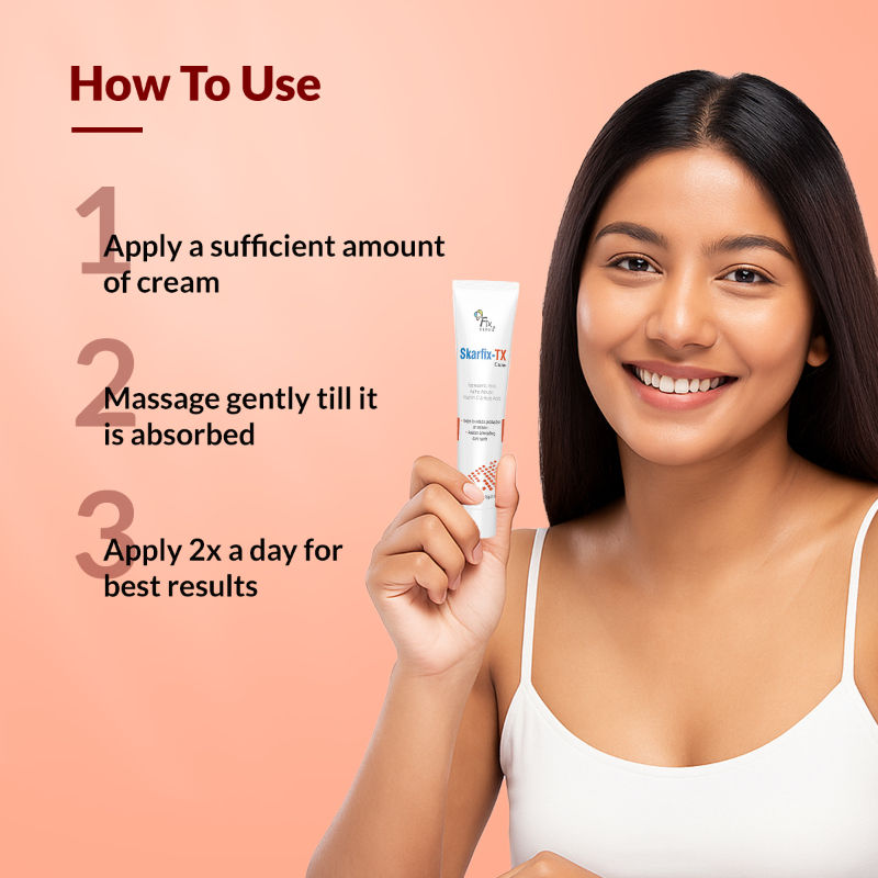 Tranexamic Acid + 2%Kojic Acid + 1%Arbutin SKARFIX TX Face Cream For Pigmentation