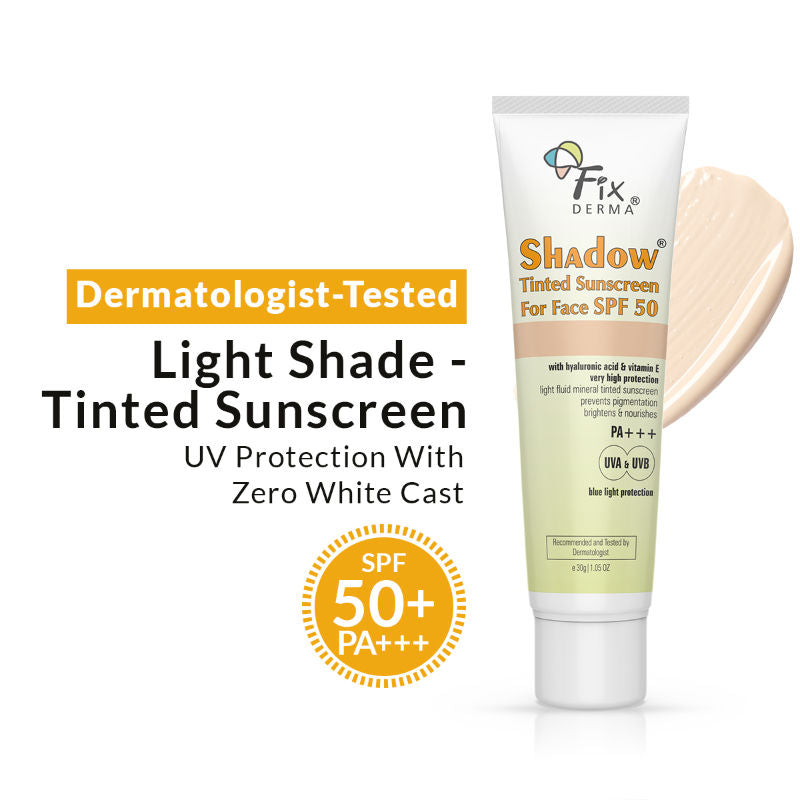 Shadow Tinted Sunscreen Deep SPF 50 PA+++ Sunscreen - Light