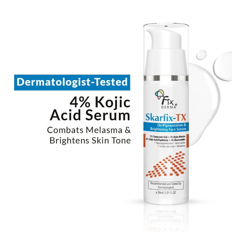 Skarfix Tx Serum 3% Tranexamic Acid +2% Alpha Arbutin + 4% Kojic Acid + 4% Niacinamide