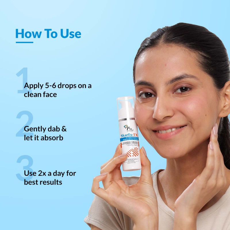 Skarfix Tx Serum 3% Tranexamic Acid +2% Alpha Arbutin + 4% Kojic Acid + 4% Niacinamide