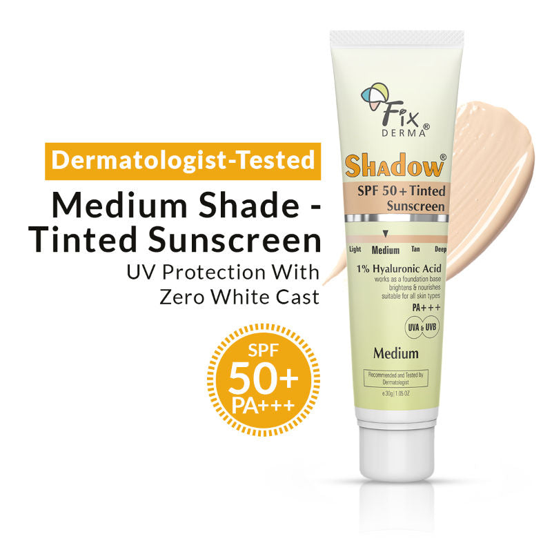 Shadow Tinted Sunscreen Deep SPF 50 PA+++ Sunscreen - Medium