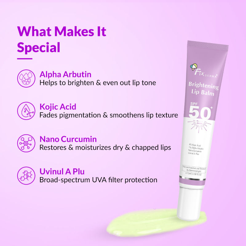 4% Kojic Acid Brightening Lip Balm SPF 50+