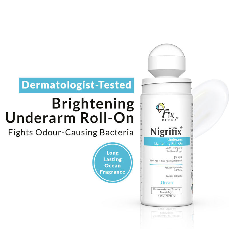 Nigrifix 6% AHA Underarm Lightening Roll On Ocean Fragrance