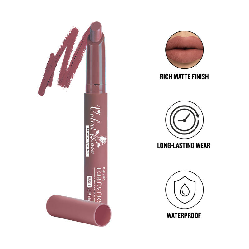 Velvet Rose Matte Lipstick - RS011 La Perla