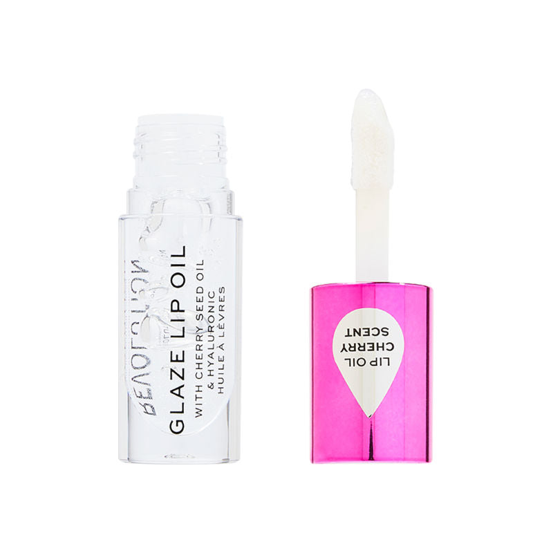 Glaze Lip Oil Intense Nourishment With Hyaluronic Acid Vitamin E - Lust Clear