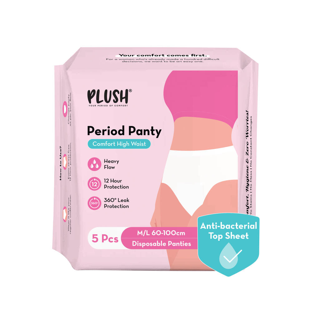 100% Leakproof High Waist Disposable Period Panty M/L 12 Hour Protection