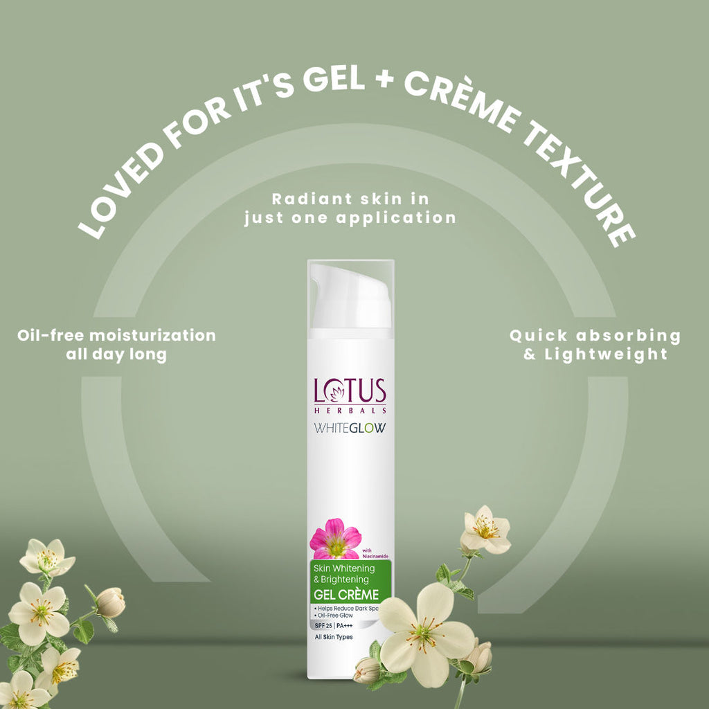 WhiteGlow Skin Whitening & Brightening Gel Cream|With Niacinamide|All Skin Types