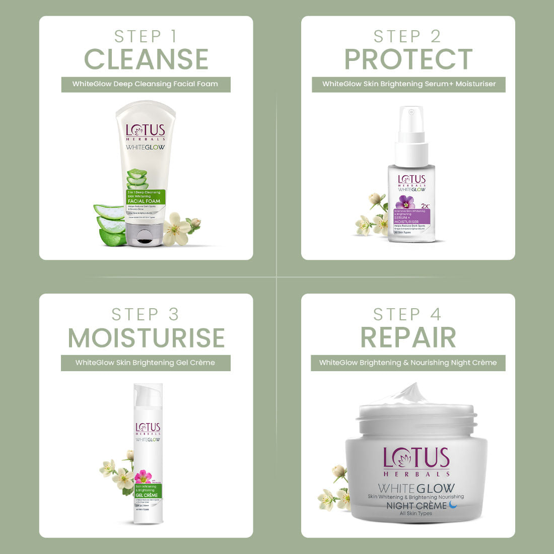 WhiteGlow Skin Whitening & Brightening Gel Cream|With Niacinamide|All Skin Types