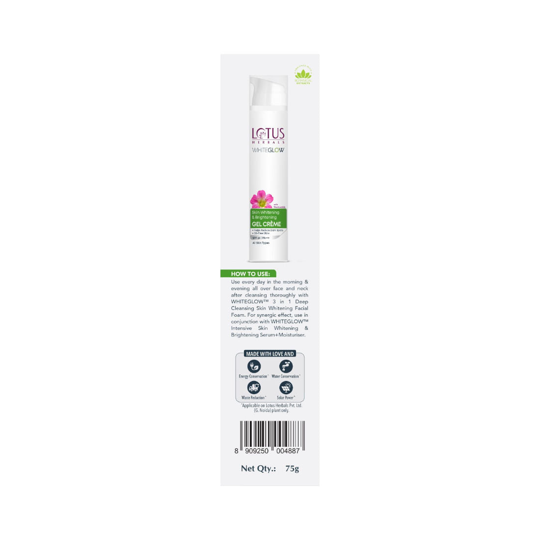 WhiteGlow Skin Whitening & Brightening Gel Cream|With Niacinamide|All Skin Types