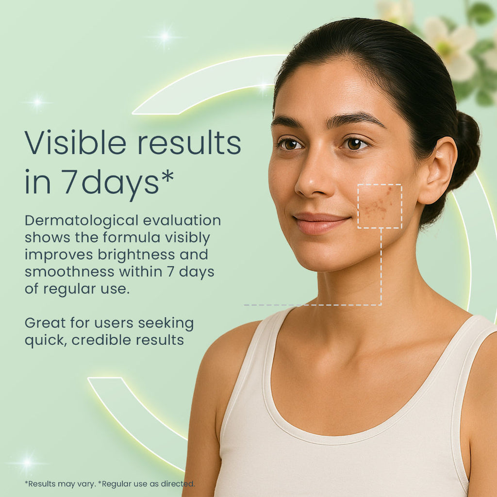 WhiteGlow Intensive Skin Whitening & Brightening Serum + Moisturiser,Reduce Dark Spots