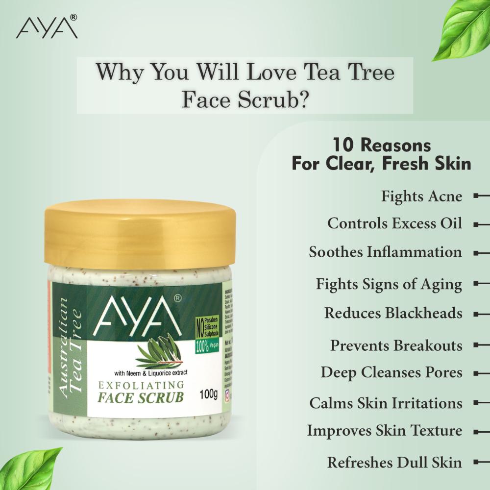 Tea Tree Exfoliating Face Scrub