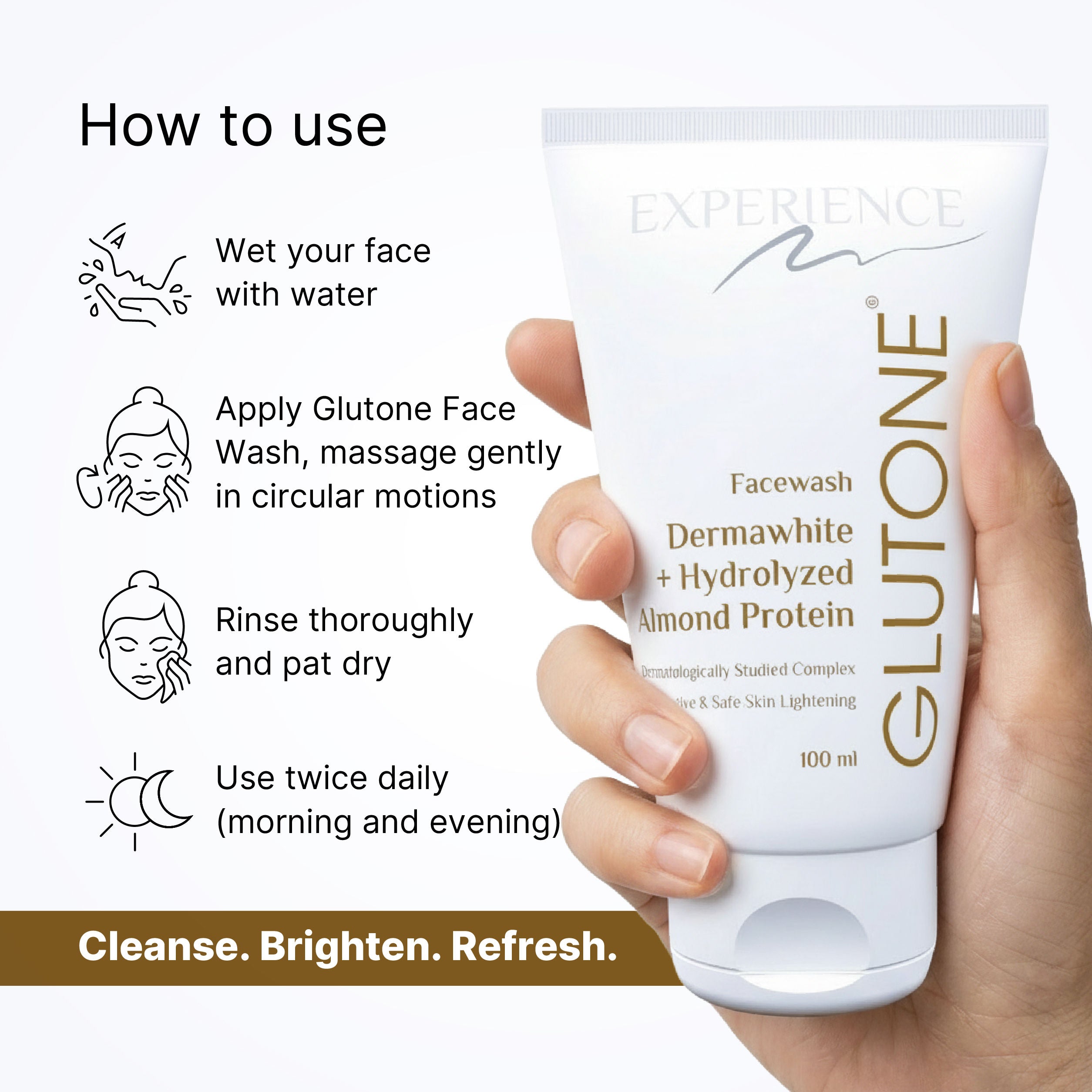 Face Wash With Dermawhite And Hydrolysed Almonds For Brighter & Radiant Skin