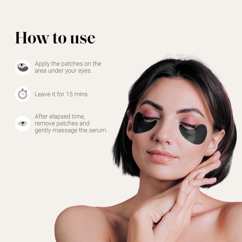Activated Charcoal Under Eye Hydrogel Cooling Gel Mask