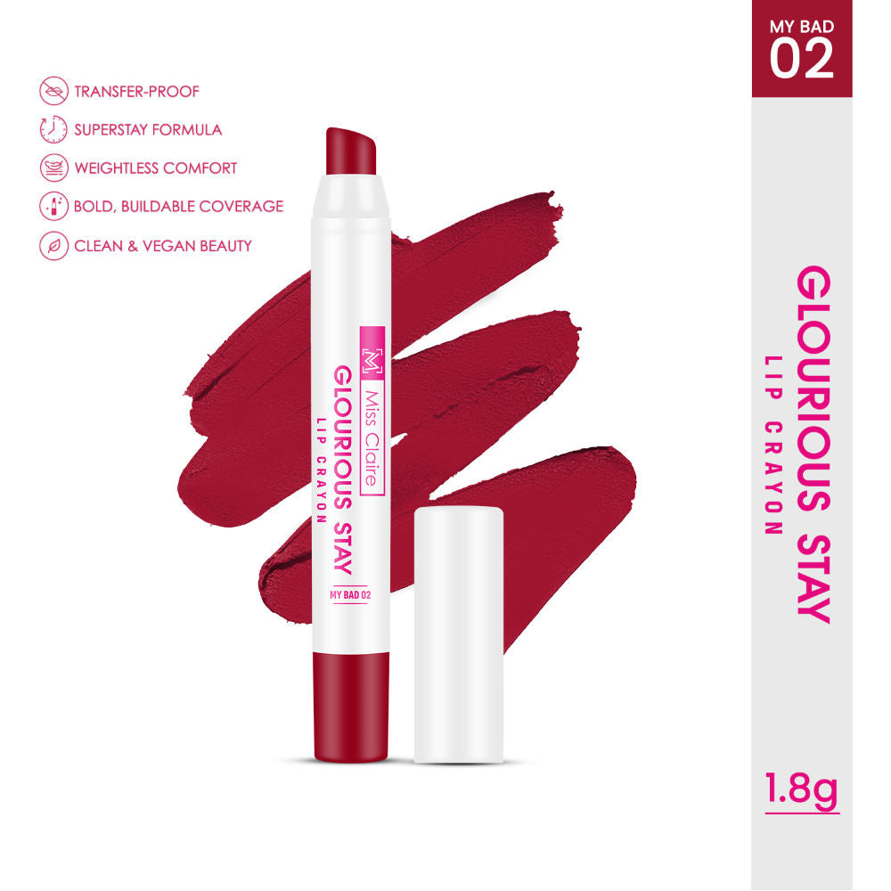 Miss Claire Glourious Stay Lip Crayon - 02 My Bad