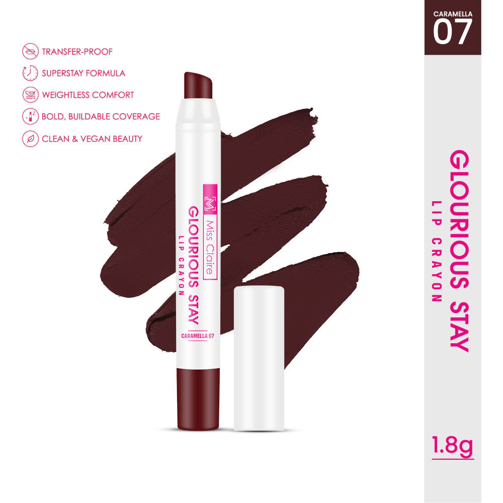 Miss Claire Glourious Stay Lip Crayon - 07 Caramella