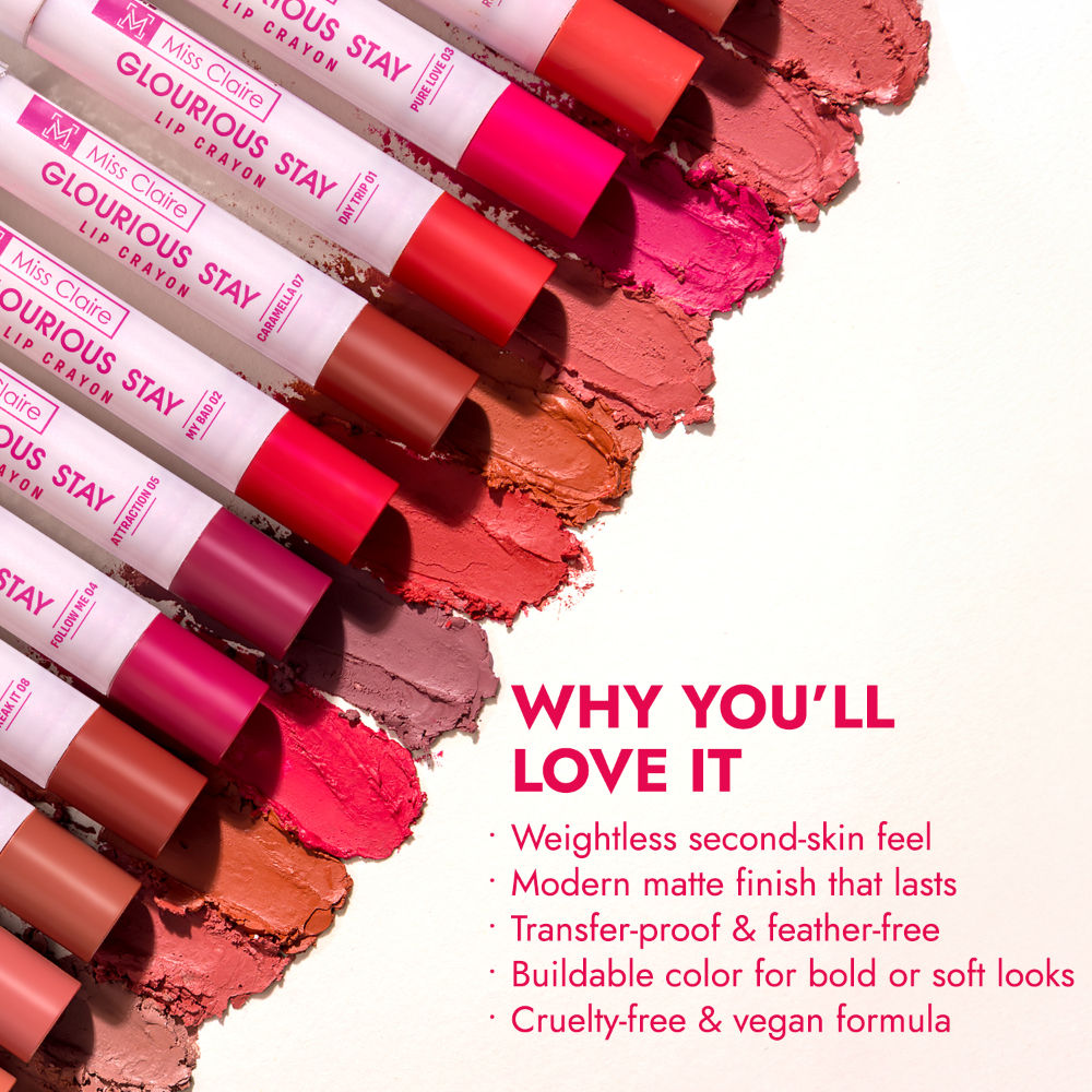 Miss Claire Glourious Stay Lip Crayon