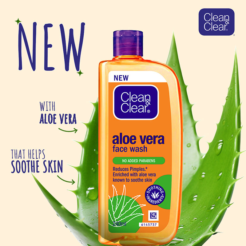 Aloe Vera Face Wash - Gentle Hydrating Cleanser for Oily Skin & Reduces Acne In 7 Days
