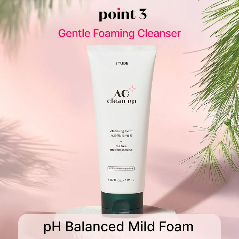 Ac Clean Up Cleansing Foam For Reducing Sebum & Acne