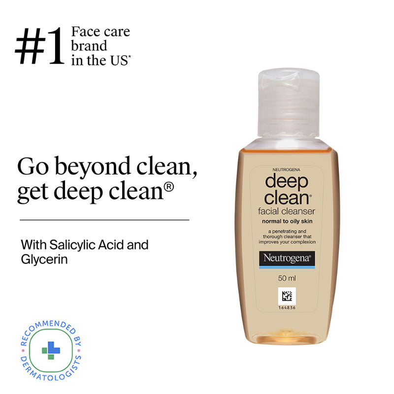 Deep Clean Facial Cleanser Face Wash for Normal to Oily Skin - 50ml