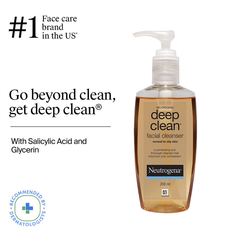 Deep Clean Facial Cleanser Face Wash for Normal to Oily Skin