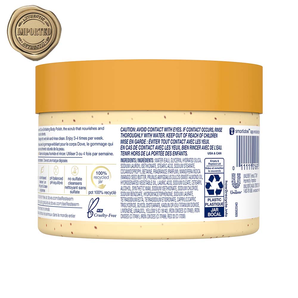 Exfoliating Body Polish Scrub - Crushed Almond And Mango Butter