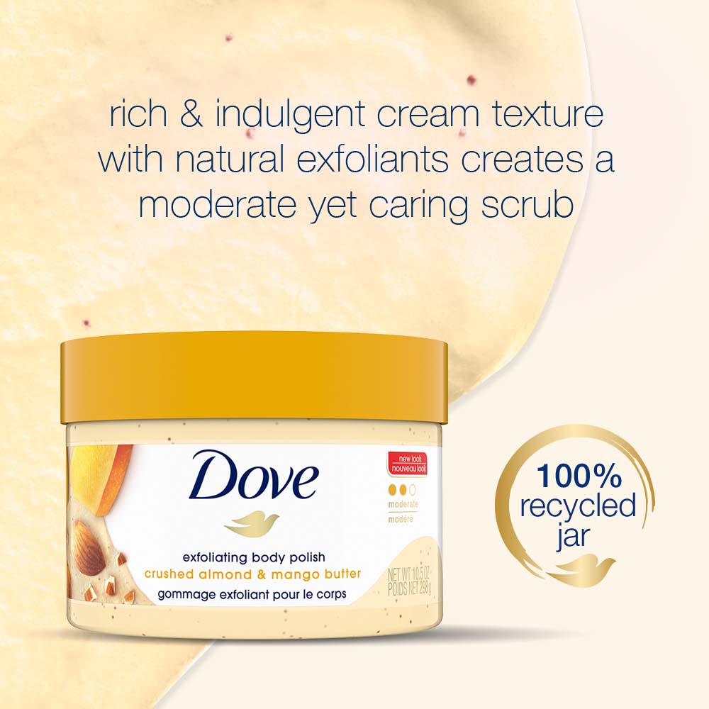 Exfoliating Body Polish Scrub - Crushed Almond And Mango Butter