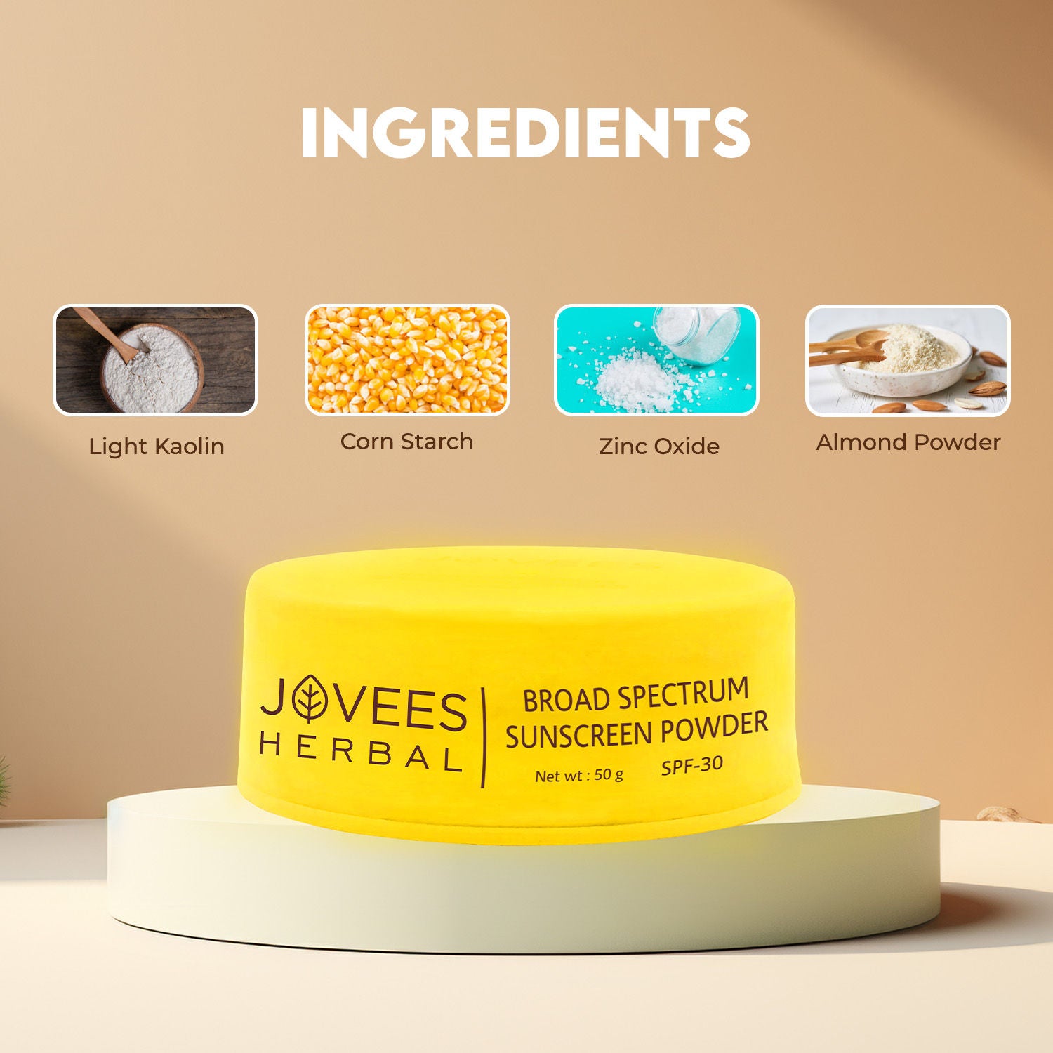 Herbal Broad Spectrum Sunscreen Powder With SPF 30